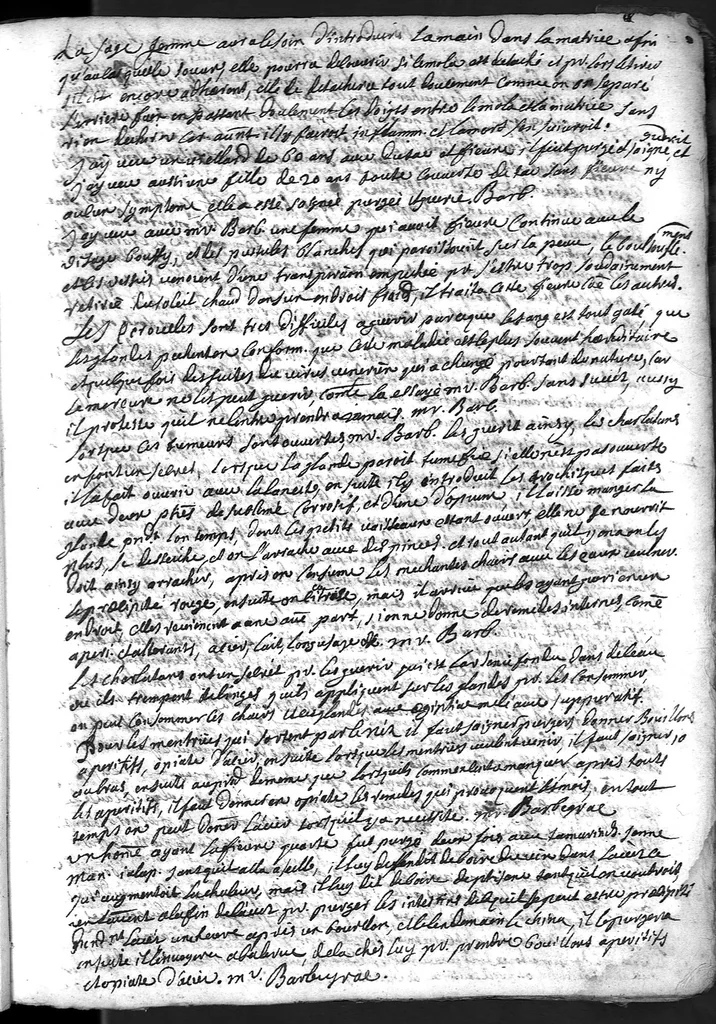 An illustration from Cahier des observations faites soubs monsieur Barbeyrac, 1686, leaf 42