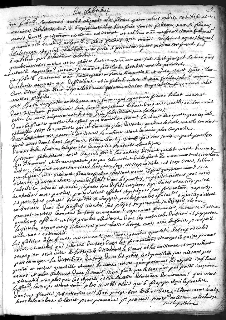 An illustration from Cahier des observations faites soubs monsieur Barbeyrac, 1686, leaf 6