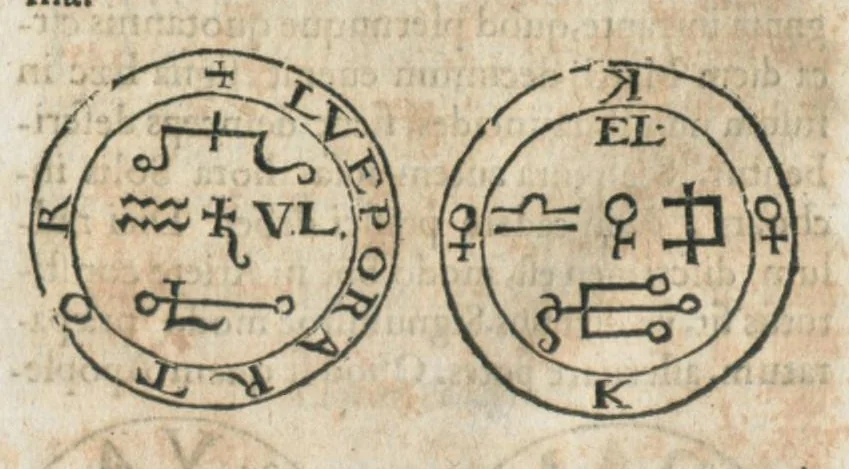 An illustration from Aureoli Philippi Theophrasti Paracelsi Bombast ab Hohenheim medici et philosophi celeberrimi, chemicorúmque principis, operum volumen secundum opera chimica et philosophica ..., 1648, leaf 729