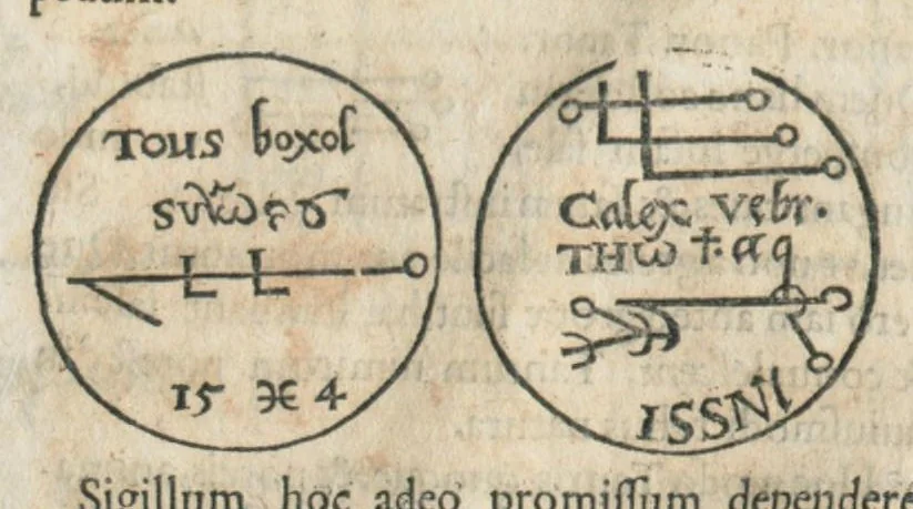 An illustration from Aureoli Philippi Theophrasti Paracelsi Bombast ab Hohenheim medici et philosophi celeberrimi, chemicorúmque principis, operum volumen secundum opera chimica et philosophica ..., 1648, leaf 737