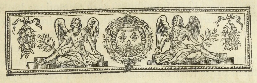 An illustration from Statuts de la Faculté de medecine en l'Université de Paris, avec les pieces justificatives de ses privileges & ses droits & soûmissions à elle deubs par les apothicaires & chirurgiens. Ensemble les jugemens rendus contre les empiriques & les medecins non approuvez par ladite Faculté de medecine, & les reglemens pour la reception des apothicaire & chirurgiens, & pour la visite des boutiques & drogues et compositions de medicamens. Ce recüeil fait & mis en ordre par maistre Denis Puylon, docteur-regent & doyen de ladite Faculté, & imprimez suivant le decret d'icelle du 19. mars 1672., 1672, leaf 75