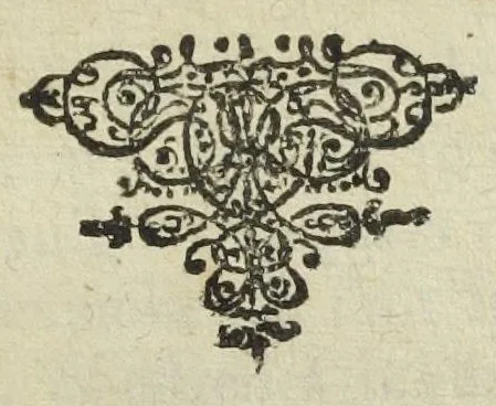 An illustration from Joh. Rud. Glauberi Annotationes in nuper editam Continuationem Miraculi mundi, secreta ibidem contenta, aurumque potabile verum, cujus simul mentio ibidem facta est, explicantes & defendentes : cum Brevi admonitione seu significatione incognitarum quidem, sed omnibus hominibus utilissimarum inventionum & secretorum, quæ in ipsius laboratorio publice & privatim demonstrabuntur : invidorum vervecum, ignorantium asinorum, & impudentum calumniatorum ora impudica obturandi causâ ab authore in lucem editæ., 1659, leaf 2