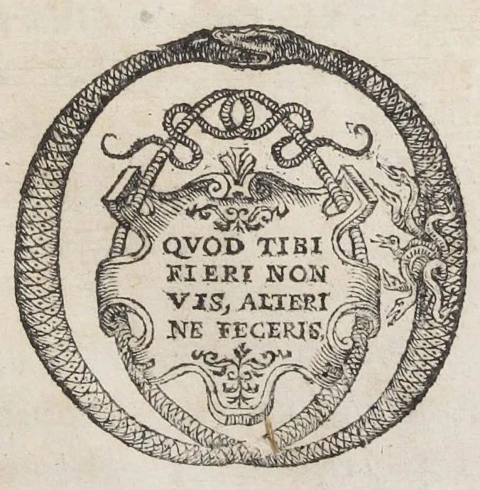 An illustration from Bibliotheca chemica contracta Nathanis Albinei, doctoris medici in gratiam & commodum artis chemicæ studiosorum.‎ [Suivi de :] Novum lumen chemicum, e naturæ fonte et manvali experientia depromptum. Cui accessit tractatus De sulphure. Auctoris anagramma, divi leschi genus amo. [Suivi de :] Enchiridion physicæ restitutæ. In quo verus naturæ concentus exponitur, plurimique antiquæ philosophiæ errores per canones & certas demonstrationes dilucide aperiuntur. Tractatus alter inscriptus Arcanum hermeticæ philosophiæ opus : in quo occulta naturæ & artis circa lapidis philosophorum materiam & operandi modum canonice & ordinate fiunt manifesta. Virumque opus ejusdem auctoris anonymi.‎$aArcanum hermeticæ philosophiæ opus : in quo occulta naturæ et artis circa lapidis philosophorum materiam & operandi modum canonice & ordinate fiunt manifesta. Opus ejusdem authoris anonymi.‎, 1673, leaf 289