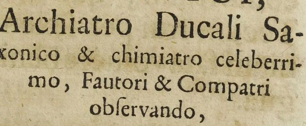 An illustration from Georgii Wolffgangi Wedelii, D. Professoris Publici, & medici ducalis saxonici, Experimentum chimicum novum de sale volatili plantarum quo latius exponuntur, specimine ipso exhibita., 1682, leaf 2