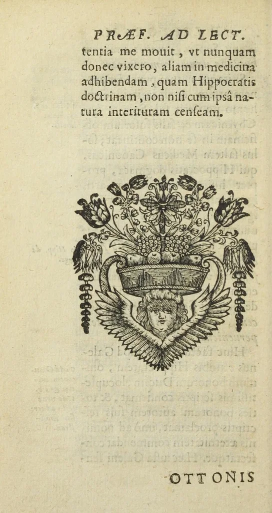 An illustration from Ottonis Tachenii Hippocrates chymicus, omnibus à mendis vindicatus. In quo novissimi viperini salis antiquissima fundamenta simul, & acidi alcalique natura fusè ac dilucidè explicantur. Huic novissimæ editioni. Accessit geminus Index : unus capitum, alter vero rerum memorabilium lectori pernecessarius., 1673, leaf 40