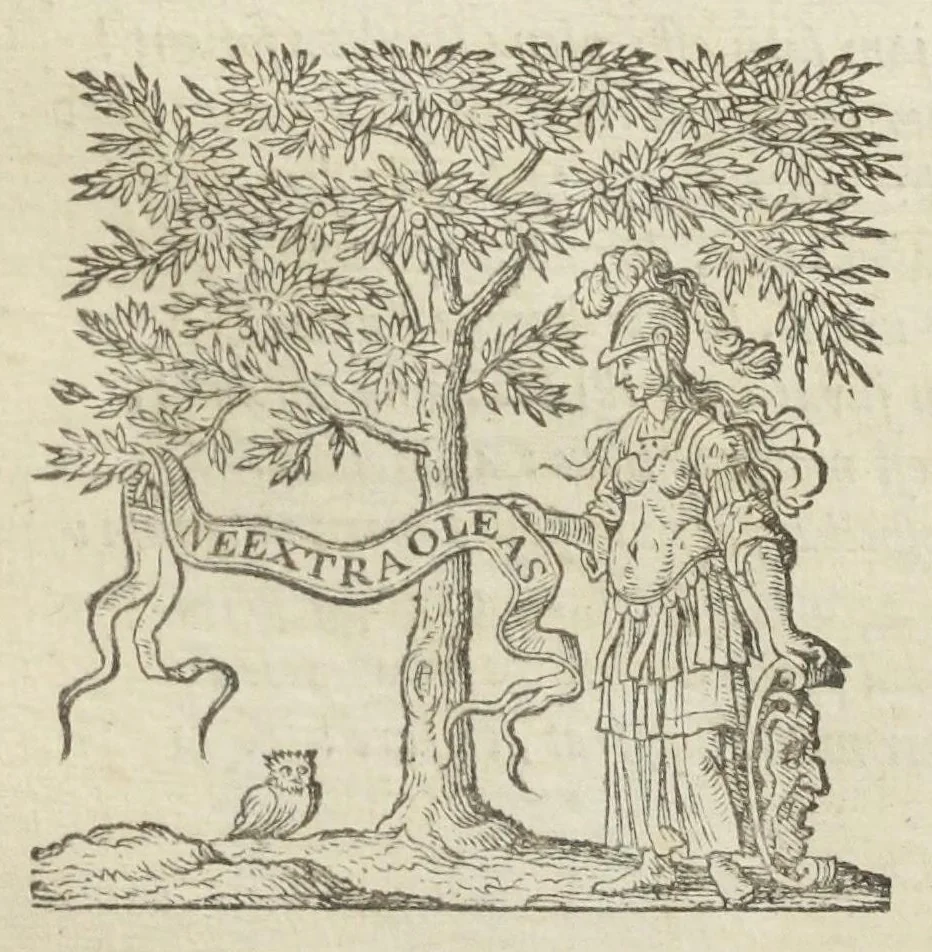 An illustration from Joannis Baptistæ Van Helmont, toparchæ in Royenboch, Pellines, &c. Opvscvla medica inavdita, I. De Lithiasi, II. De Febribus, III. De Humoribus Galeni, IV. De Peste. Editio secunda multò emendatior, 1648, leaf 0