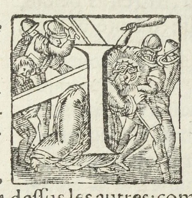 An illustration from Traicté pour la conservation de la santé, et sur la saignee de ce temps, et moyen de remedier aux maladies sans craincte de leur recheute ; avec autres traictez necessaires pour toutes sortes de personnes, en façon & ordre non encore veus, & selon la doctrine des anciens medecins grecs, arabes, latins & françois. ‎Augmenté d'un traicté de Galien, de l'alictement des malades. Apologie contre Jean Terud, fils de Louys, medecin de Paris. Examen du livre intitulé Medecin charitable. Traicté de la physiognomie, avec les figures propres, qui sont au nombre de 53. Dedié à Messieurs les Parisiens, & pourquoy ? Par David L'Aigneau provençal, conseiller & medecin ordinaire du Roy. Troisiesme edition, fort augmentée, vires acquirit eundo., 1650, leaf 650
