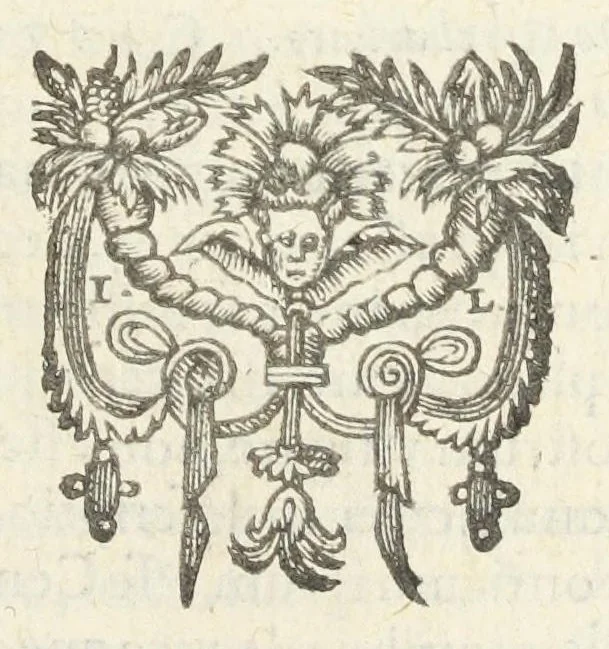 An illustration from Dispensatorium medicum, continens Institutionum pharmaceuticarum lib. V. De materia medica lib. III. Pharmacopoeam itidem sive Antidotarium varium & absolutissimum, auctore Joan. Renodæo Medic. Paris. Regio. Opus hac tertia editione ab auctore infinitis locis emendatum & immutatum, tertia plusquam parte auctum, ac suis indicibus necessariis instructum. Cui accessit Nicolai Epiphanii med. nobiliss. Pharmacon. Empirica., 1623, leaf 307