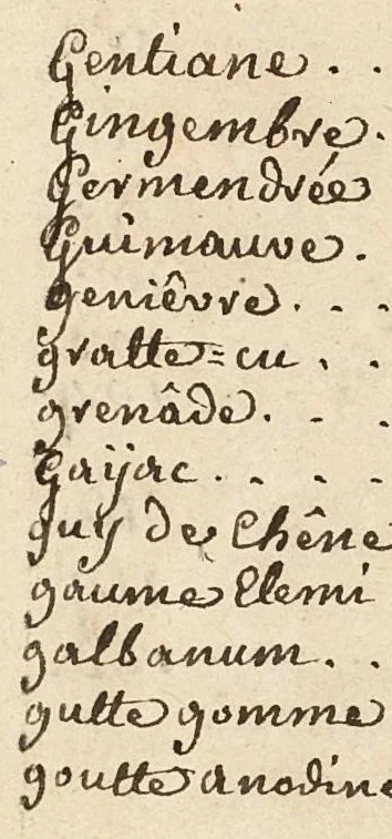 An illustration from Matière médicale ou médecine curative ou sont renfermés les drogues simples et composées que l'on employe journellement dans les hopitaux de la Charité, 1700, leaf 161