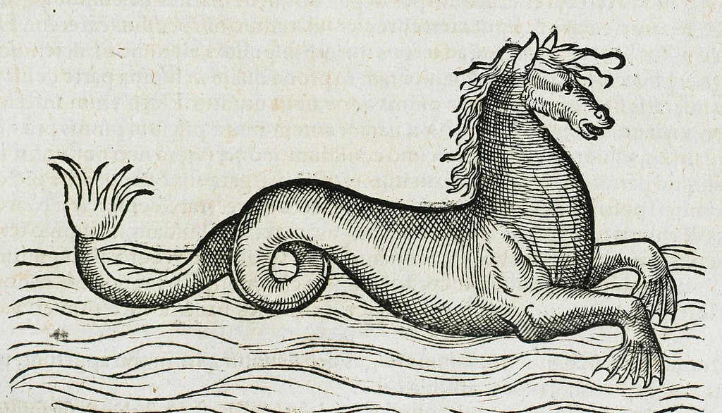 An illustration from Conradi Gesneri medici Tigurini Historiæ animalium liber IIII. Qui est de Piscium & aquatilium animantium natura. Cum iconibus singulorum ad uiuum expressis fere omnib. DCCVI. Continentur in hoc uolumine Gulielmi Rondeletij quoq[ue] medicinæ professoris regij in Schola Monspeliensi et Petri Bellonij Cenomani, medici hoc tempore Lutetiæ eximij, de aquatilium singulis scripta, 1558, leaf 477
