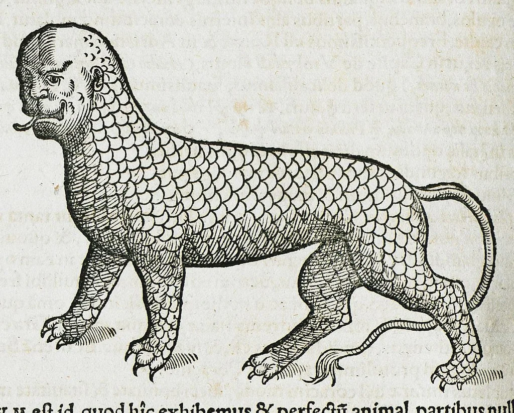 An illustration from Conradi Gesneri medici Tigurini Historiæ animalium liber IIII. Qui est de Piscium & aquatilium animantium natura. Cum iconibus singulorum ad uiuum expressis fere omnib. DCCVI. Continentur in hoc uolumine Gulielmi Rondeletij quoq[ue] medicinæ professoris regij in Schola Monspeliensi et Petri Bellonij Cenomani, medici hoc tempore Lutetiæ eximij, de aquatilium singulis scripta, 1558, leaf 602