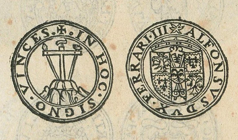 An illustration from Les edicts et ordonnances des roys de France depuis s. Loys iusques a present : avec les verifications, modifications, et declarations sur icelles : divisees en quatre tomes, par Antoine Fontanon, advocat en la Cour de Parlement de Paris : et par luy augmentées de plusieurs belles ordonnances, anciennes & nouvelles, reduictes en leur vray ordre selon la nature des matieres., 1580, leaf 196