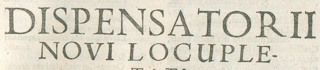 An illustration from Pharmacopoeia regia, seu Dispensatorium novum locupletatum et absolutum, annexa etiam mantissa spagyrica, in quibus vera et accurata methodo selectissimorum medicamentorum compositiones et praeparationes traduntur... Cui accessere bini discursus apologetici. Authore Joanne Zwelfer,..., 1668, leaf 136