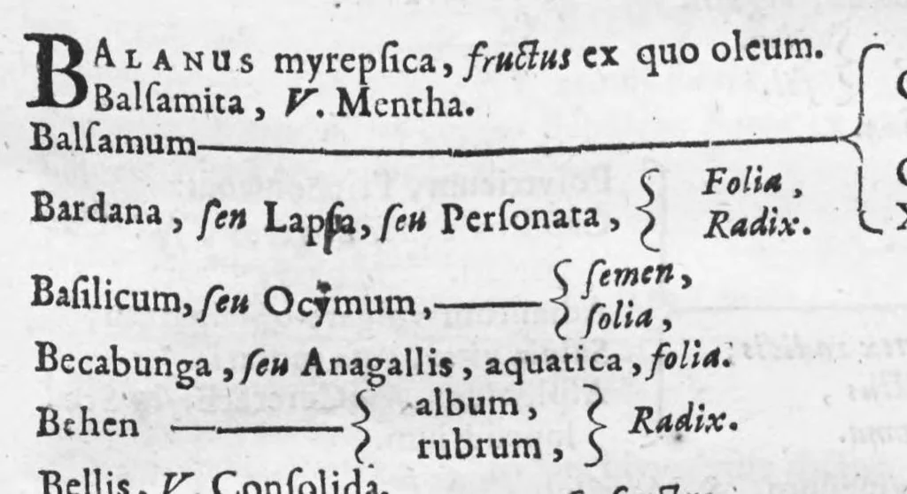 An illustration from Collectanea pharmaceutica seu apparatus ad novam pharmacopoeam, 1695, leaf 21