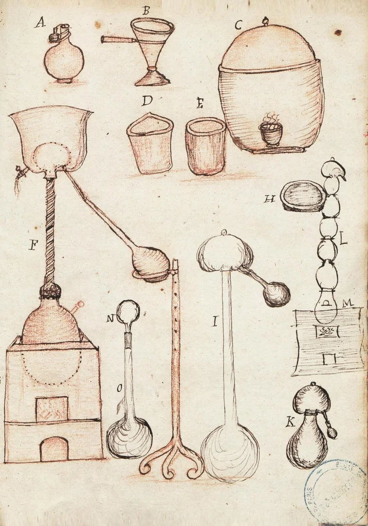 An illustration from Collectanea pharmaceutica seu apparatus ad novam pharmacopoeam, 1695, leaf 261