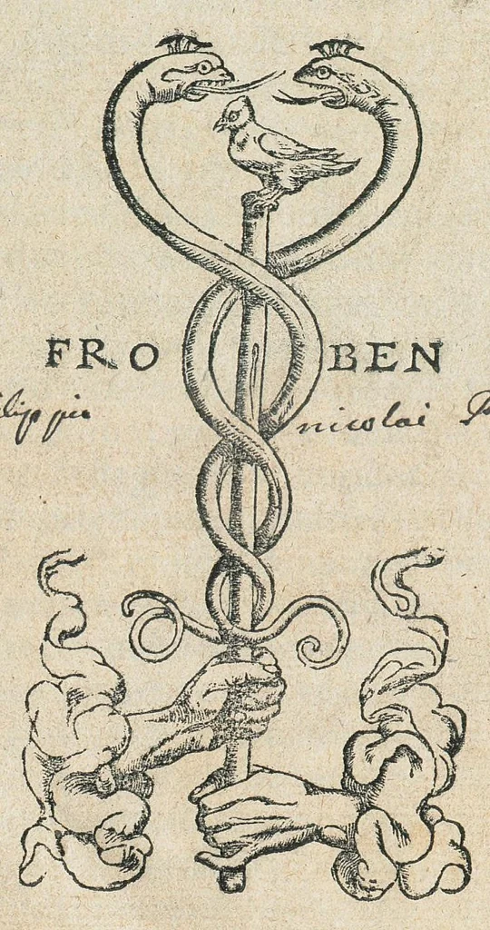 An illustration from Georgii Agricolae De ortu & causis subterraneorum, lib. V. De natura eorum quæ effluunt ex terra, lib. IIII. De natura fossilium, lib. X. De ueteribus & nouis metallis, lib. II. Bermannus, siue De re metallica dialogus, lib. I. Interpretatio Germanica vocum rei metallicæ, addito duplici indice, altero rerum, altero locorum. Omnia ab ipso authore, cum haud pœnitenda acessione, recens recognita., 1558, leaf 5