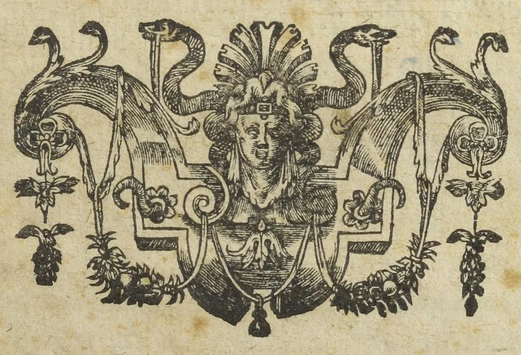 An illustration from Codex medicamentarius seu Pharmacopoea Parisiensis. Ex mandato facultatis medicinæ Parisiensis in lucem edita M. Philippo Harduino de S. Jacques Decano., 1638, leaf 3