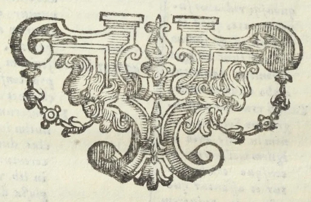 An illustration from Antidotarium Bononien: medic. collegiI diligenter emendatum, et auctum. Et amplissimo ejusdem civitatis Senatui dicatum. Cum privilegio Pauli .V. Pont. Max:, 1615, leaf 664