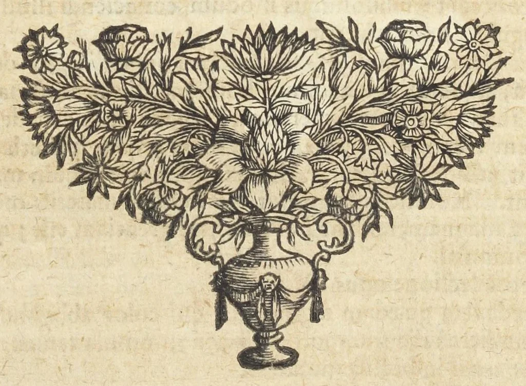 An illustration from Pharmacopoeia Augustana Restituta, sive Examen Animadversionum in Dispensatorium Augustanum, ejusdemque Mantissam hermeticam Joannis Zvelferi, Palatini adornatum à Luca Schröckio, Luc. Fil. Medic. Doct. & in Patria Physico.[Suivi de : ], 1673, leaf 437