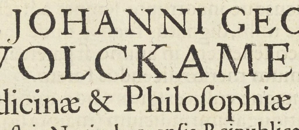 An illustration from Pharmacopoeiæ Augustanæ restitutæ ab ejus autore, Luca Schröckio, Luc. fil. medicinæ doctore, & in patriâ physico, suscepta defensio. Qua imprimis Dn. D. Friderici Hoffmanni argumentis, in clave pharmaceutica Schröderiana, contra prædictum dispensatorium, pro Zuelferi defensione, prolatis respondetur ; simulque cujusdam ficto nomine vocati Philonis Nasturtii postscriptum, & hanc respiciens Schmuziana antithesis excutitur., 1675, leaf 2