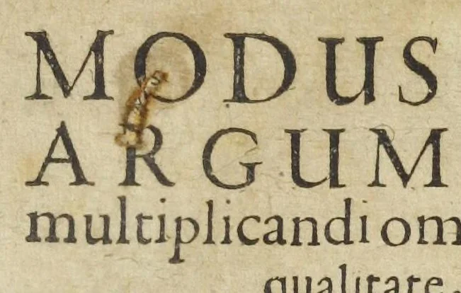 An illustration from Alchymiæ complementum, et perfectio seu Modus et processus argumentandi, sive multiplicandi omnes lapides, & elixera in virtute, sive qualitate, & etiam in quantitate, unà cum projectionis via. Olim à Samuele Nortono Bristollensi inchoatus nunc verò ab Edmundo Deano anglo med. D. medico eboracensi auctior & perfectior editus. Cui accessit Explanatio intentionis philosophorum, cum de decimo loquuntur numero, in quo opus finiri debet : in qua etiam miraculosum ostenditur secretum lapidis animalis ex sanguine humano secundum Georgium Riplæum. Denuò adjuncta est conclusio libri, omnibus sex libris alchymicis prius à nobis editis, æquè ac huic, inserviens terentius. Æquum est ignoscere, quæ sine reprehensione veteres factitarunt, si faciant novi. Idem eum esse quæstum in animum induxi maximum, quam maximè servire vestris commodis., 1630, leaf 5