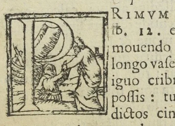 An illustration from Magistri Joannis Isaaci Hollandi, viri in philosophia, potissimùm verò in chymia celeberrimi, opera mineralia sive de lapide philosphico, omnia, duobus libris comprehensa. Nunquam antehac edita, ac nunc primùm ex optimis manu-scriptis Teutonicis exemplaribus fidelissimè in Latinum sermonem in latinum translata, à P. M. G., 1600, leaf 21