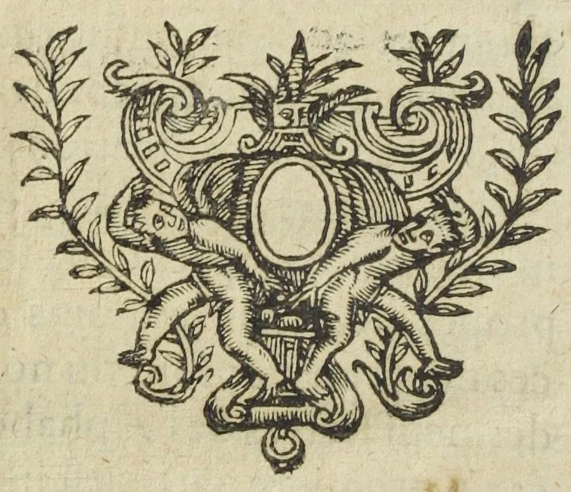 An illustration from Le fondement de l'artifice universel, de l'illuminé docteur Raymond Lulle. Sur lequel on peut appuyer le moyen de parvenir à l'Encyclopedie ou universalité des sciences, par un ordre methodique, beaucoup plus prompt & vrayement plus facile qu'aucun autre, qui soit communement receu. Le tout fidellement traduit au pied de la lettre, de latin en françois, suivant l'intention de l'autheur, & mis en lumiere, par R. L. sieur de Vassi, conseiller du Roy és baillage & prevosté d'Avallon en Bourgongne., 1632, leaf 380