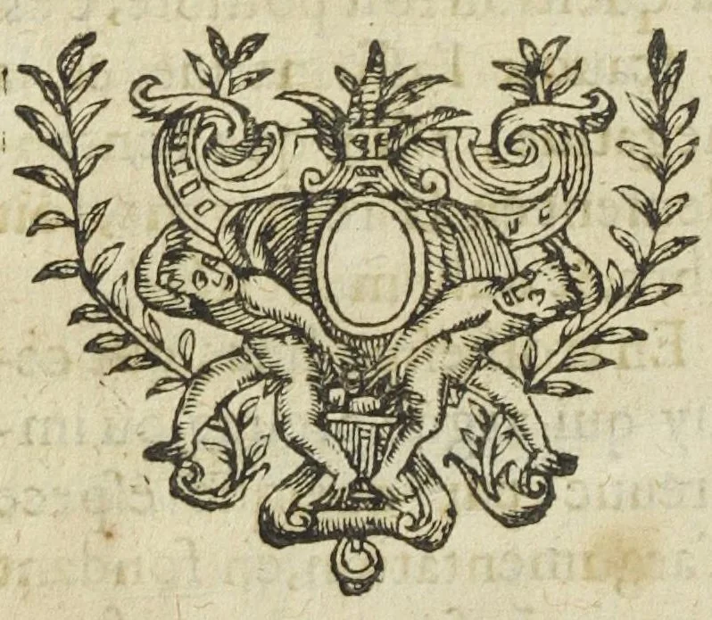 An illustration from Le fondement de l'artifice universel, de l'illuminé docteur Raymond Lulle. Sur lequel on peut appuyer le moyen de parvenir à l'Encyclopedie ou universalité des sciences, par un ordre methodique, beaucoup plus prompt & vrayement plus facile qu'aucun autre, qui soit communement receu. Le tout fidellement traduit au pied de la lettre, de latin en françois, suivant l'intention de l'autheur, & mis en lumiere, par R. L. sieur de Vassi, conseiller du Roy és baillage & prevosté d'Avallon en Bourgongne., 1632, leaf 94