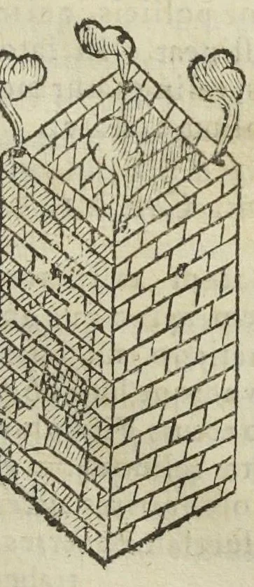 An illustration from Valerii Cordi Dispensatorium, sive pharmacorum conficiendorum ratio; cum Petri Coudenbergii, & Matthiæ Lobelii scholiis emendationibus, & auctariis. Accessit hac editione, præter Guilielmi Rondeletii de Theriaca tractatum, emendatiorem; & formulas selectiorum pharmacorum, quorum post Val. Cordum usus passim receptus est, auctiores ; alius Fr. Dissaldei ejusdem argumenti libellus., 1627, leaf 393