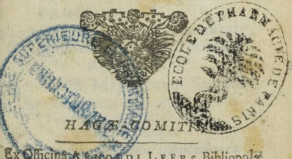 An illustration from Pharmaceutice rationalis, sive Diatriba de medicamentorum operationibus in humano corpore, authore Thoma Willis, M. D. In Univ. Oxon. Prof. Sedleiano, nec non coll. med. Lond. & Societ. Reg. socio. Editio postrema, prioribus emendatior., 1675, leaf 5