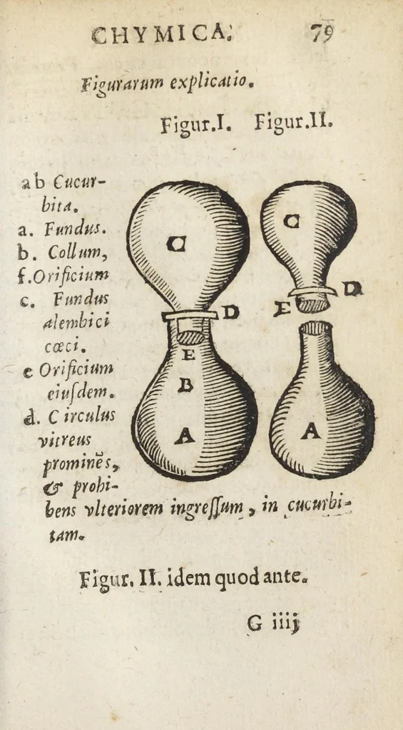 An illustration from Miracula chymica et mysteria medica. Libris quinque enucleata, quorum summam pagina versa exhibet. Studio et opera Philippi Mulleri Froburg. Brisgoi, philosoph. & med. D., 1651, leaf 107
