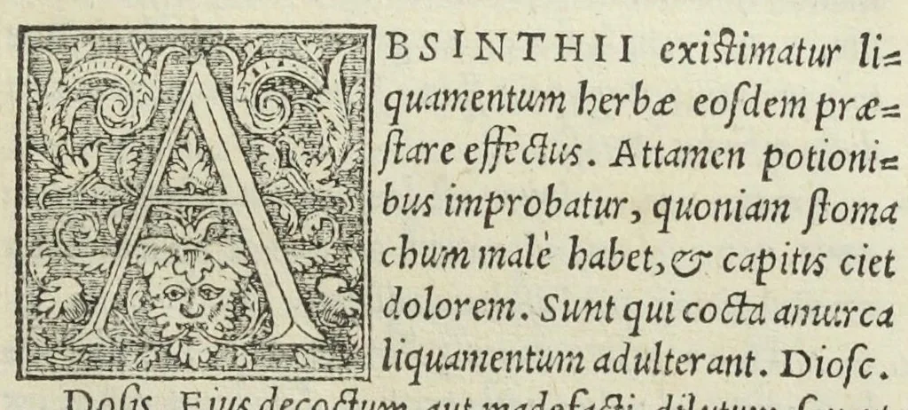 An illustration from Apparatus et delectus simplicium medicamentorum. De compositione medicamentorum secundum genera, ex Paulo Aegineta. De compositione medicamentorum secundum genera universalis methodus, ex Galeno. Omnia nunc primùm ædita, cùm medicis, tum pharmacopolis omnib. apprimè necessaria, auctore Conrado Gessnero Tigurino., 1542, leaf 24