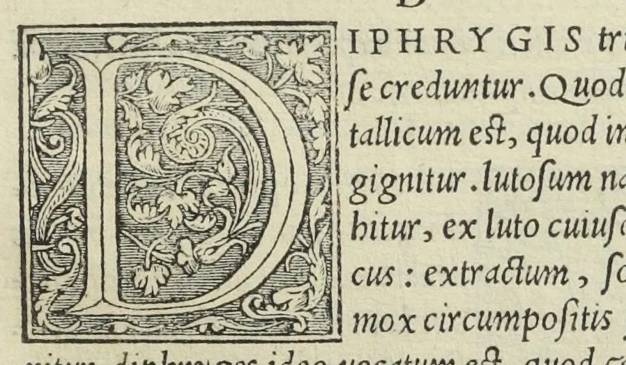 An illustration from Apparatus et delectus simplicium medicamentorum. De compositione medicamentorum secundum genera, ex Paulo Aegineta. De compositione medicamentorum secundum genera universalis methodus, ex Galeno. Omnia nunc primùm ædita, cùm medicis, tum pharmacopolis omnib. apprimè necessaria, auctore Conrado Gessnero Tigurino., 1542, leaf 66