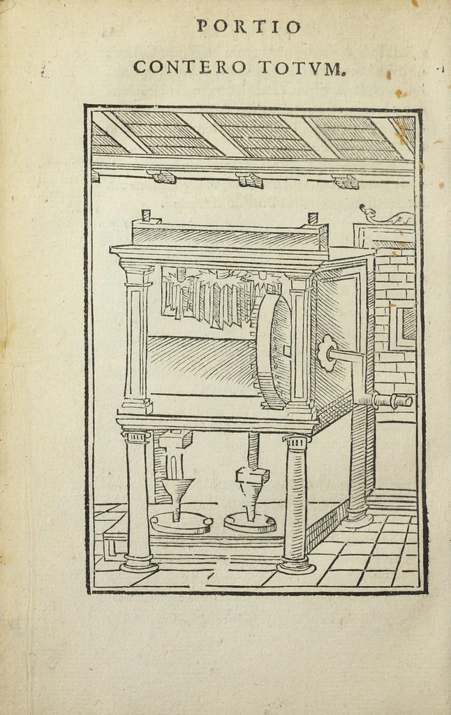 An illustration from Ars et theoria transmutationis metallicæ cum Voarchadúmia, proportionibus, numeris, & iconibus rei accommodis illustrata. Joanne Augustino Pantheo Veneto authore., 1550, leaf 109