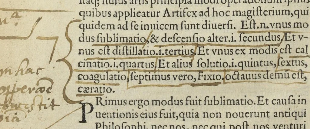 An illustration from Ars et theoria transmutationis metallicæ cum Voarchadúmia, proportionibus, numeris, & iconibus rei accommodis illustrata. Joanne Augustino Pantheo Veneto authore., 1550, leaf 29