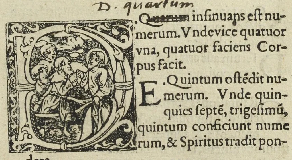 An illustration from Ars et theoria transmutationis metallicæ cum Voarchadúmia, proportionibus, numeris, & iconibus rei accommodis illustrata. Joanne Augustino Pantheo Veneto authore., 1550, leaf 56