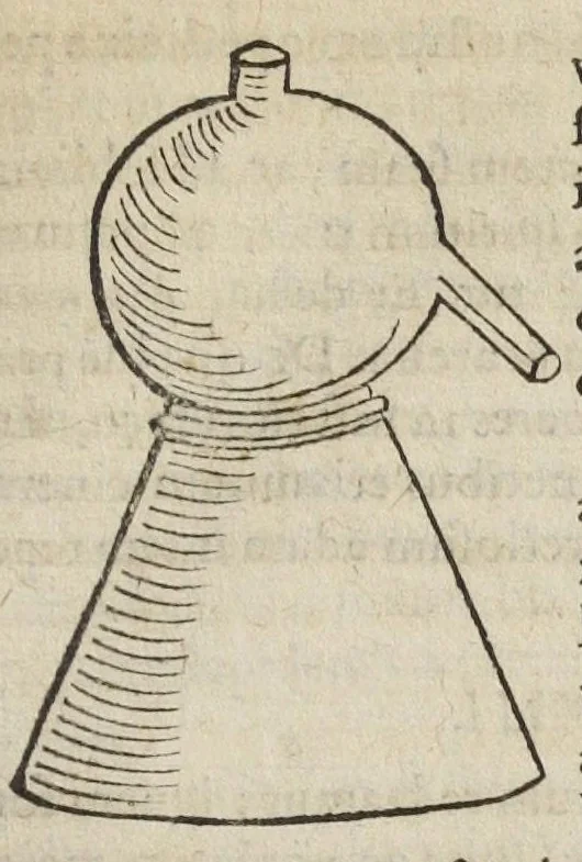 An illustration from Theatrum chemicum, præcipuos selectorum auctorum tractatus de chemiæ et lapidis philosophici antiquitate, veritate, jure, præstantia, & operationibus continens : in gratiam verae chemiae, et medicinæ chemicæ studiosorum (ut qui uberrimam inde optimorum remediorum messem facere potuerunt) congestum, & in tres partes seu volumina digestum ; singulis voluminibus, suo auctorum et librorum catalogo primis pagellis : rerum vero & verborum indice postremis annexo. Volumen tertium, 1602, leaf 347