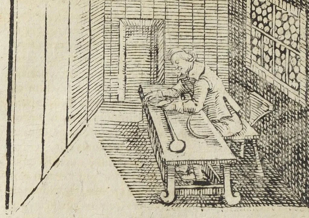 An illustration from Theatri chemici volumen sextum, theologies, medicis, et tam vulgaribus quam hermeticæ, chemiæ studiosis utilissimum, praecipuos selectorum auctorum huius seculi tractatus de chemia & lapidis philosophici antiquitate, veritate jure præstantia & operationibus continens, ex Germanica & Gallica lingua in latinam translatum per Johannem Jacobum Heilmannum bipontino-palatinum M.D., 1661, leaf 446