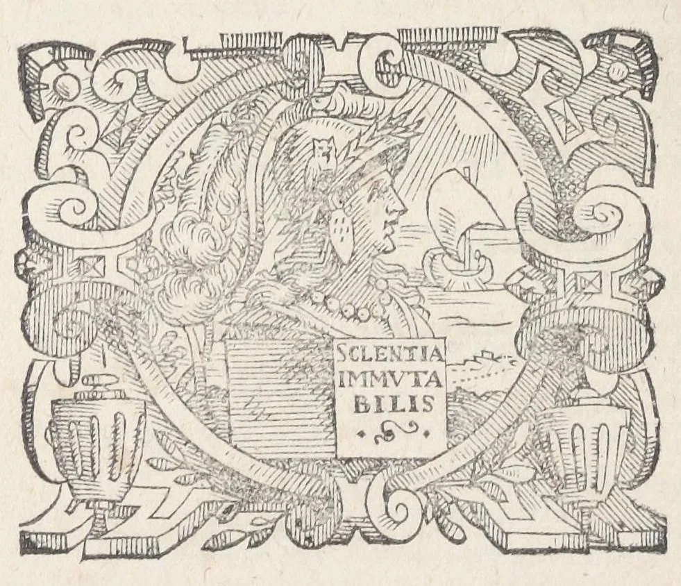 An illustration from Raymundi Lullii opera ea quæ ad adinventam ab ipso artem universalem, scientiarum artiumque omnium brevi compendio, firmaque memoria apprehendendarum, locupletissimaque vel oratione ex tempore pertractandarum, pertinent. Ut et in eandem quorundam interpretum scripti commentarii: quæ omnia sequens indicabit pagina: & hoc demum tempore conjunctim emendatiora locupletioraque non nihil edita sunt. Accessit huic editioni Valerii de Valeriis patricii veneti Aureum in artem Lulli generalem opus: adjuncto indice cum capitum, tùm rerum ac verborum locupletißimo, 1617, leaf 1178