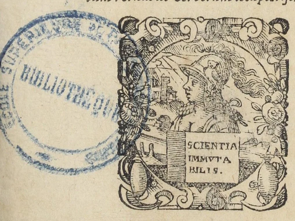 An illustration from Raymundi Lullii opera ea quæ ad adinventam ab ipso artem universalem, scientiarum artiumque omnium brevi compendio, firmaque memoria apprehendendarum, locupletissimaque vel oratione ex tempore pertractandarum, pertinent. Ut et in eandem quorundam interpretum scripti commentarii: quæ omnia sequens indicabit pagina: & hoc demum tempore conjunctim emendatiora locupletioraque non nihil edita sunt. Accessit huic editioni Valerii de Valeriis patricii veneti Aureum in artem Lulli generalem opus: adjuncto indice cum capitum, tùm rerum ac verborum locupletißimo, 1617, leaf 5