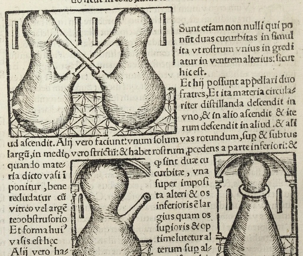 An illustration from Coelum philosophorum seu De secretis naturæ. Liber. Philippo Ulstadio patricio Nirenbergensi. Authore., 1525, leaf 20