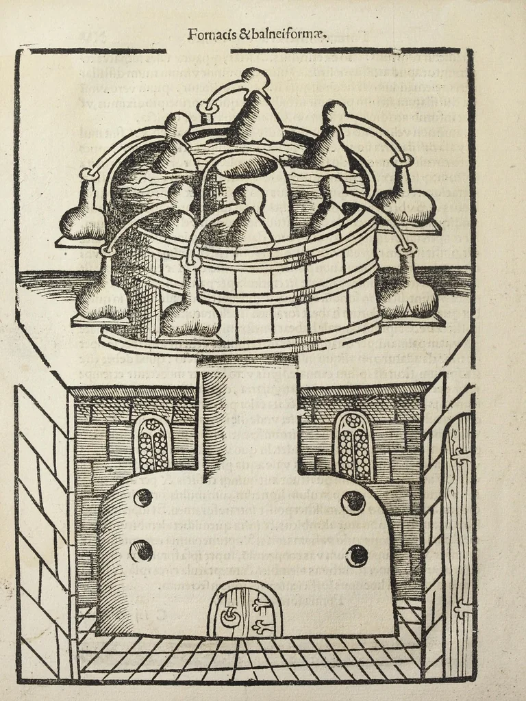 An illustration from Coelum philosophorum seu De secretis naturæ. Liber. Philippo Ulstadio patricio Nirenbergensi. Authore., 1525, leaf 34