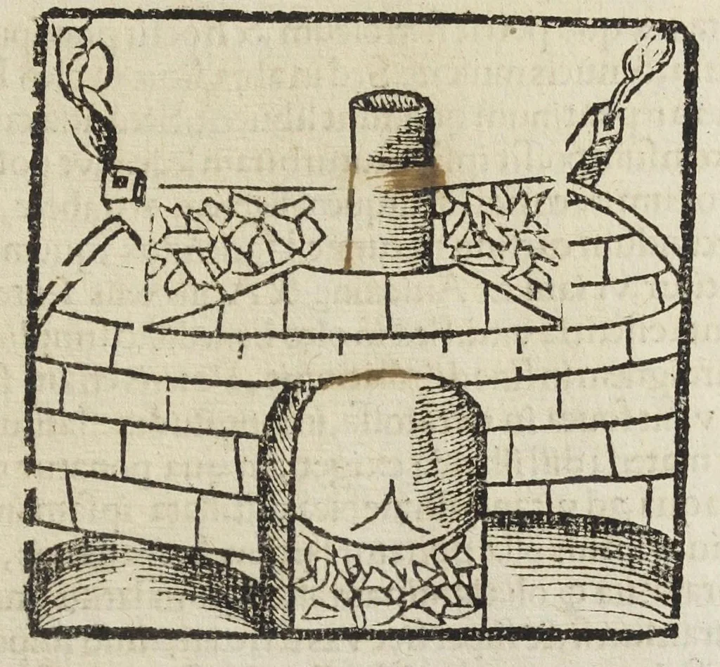 An illustration from Coelum philosophorum seu De secretis naturæ. Liber. Philippo Ulstadio patricio Nirenbergensi. Authore., 1525, leaf 49