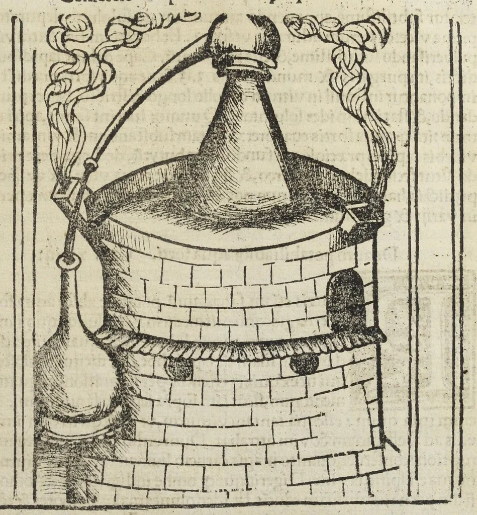 An illustration from Coelum philosophorum seu De secretis naturæ. Liber. Philippo Ulstadio patricio Nirenbergensi. Authore., 1525, leaf 57