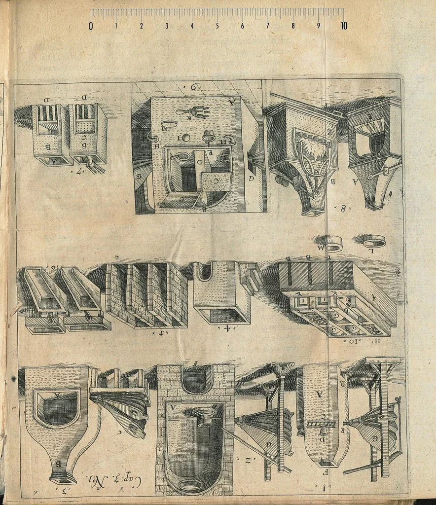 An illustration from Joannis Danielis Mylii, medicinæ candidati Operis medico-chymici pars altera. Qua continentur tres libri posteriores basilicæ chymicæ, ut & basilica philosophica, perfecta, in libros tres distributa, & figuris æneis illustrata., 1620, leaf 1359