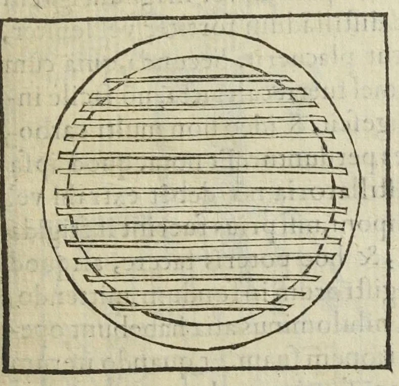 An illustration from Cœlum philosophorum, seu liber de secretis naturæ, per Philippum Ulstadium ex variis autoribus accuratè selectus, variísque figuris illustratus. Nunc recèns adjecimus Joan. Anto. Campesii Directorium summæ summarum medicinæ., 1557, leaf 105