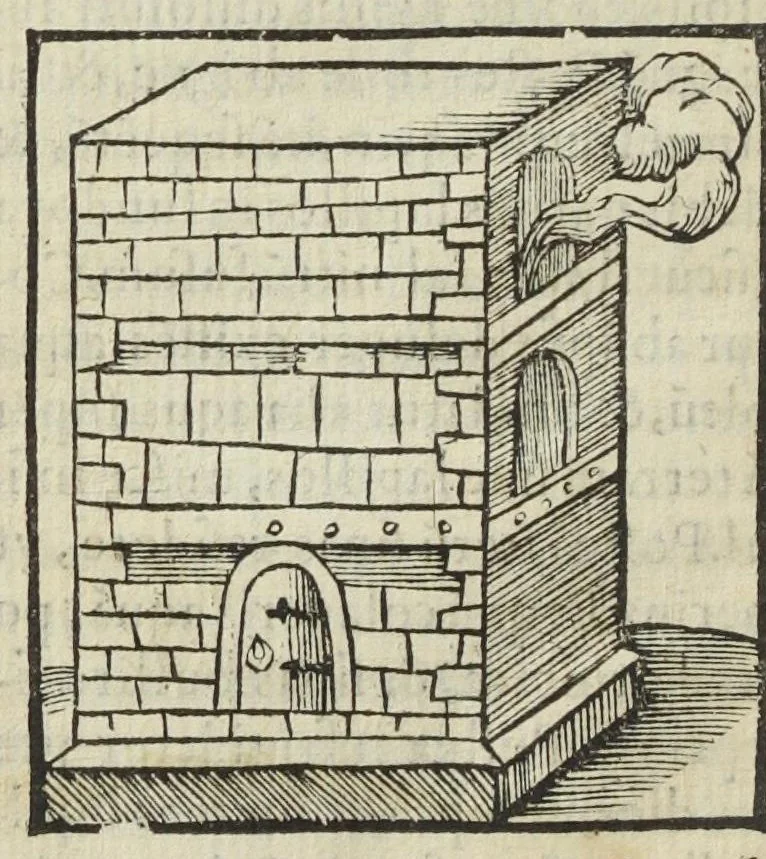 An illustration from Cœlum philosophorum, seu liber de secretis naturæ, per Philippum Ulstadium ex variis autoribus accuratè selectus, variísque figuris illustratus. Nunc recèns adjecimus Joan. Anto. Campesii Directorium summæ summarum medicinæ., 1557, leaf 122