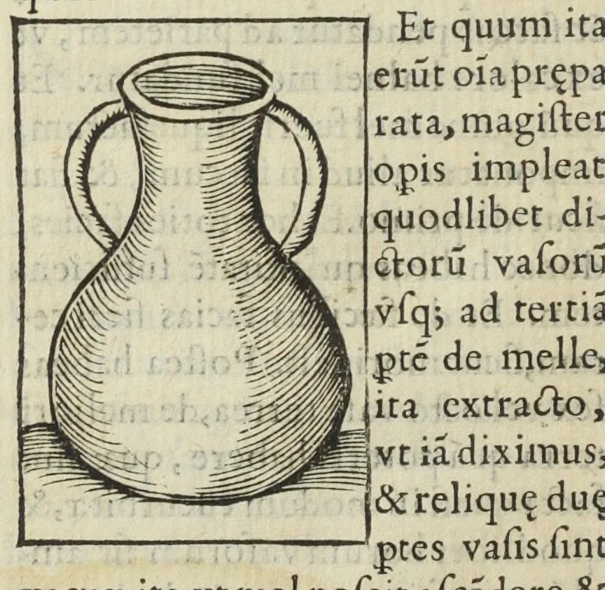 An illustration from Cœlum philosophorum, seu liber de secretis naturæ, per Philippum Ulstadium ex variis autoribus accuratè selectus, variísque figuris illustratus. Nunc recèns adjecimus Joan. Anto. Campesii Directorium summæ summarum medicinæ., 1557, leaf 126