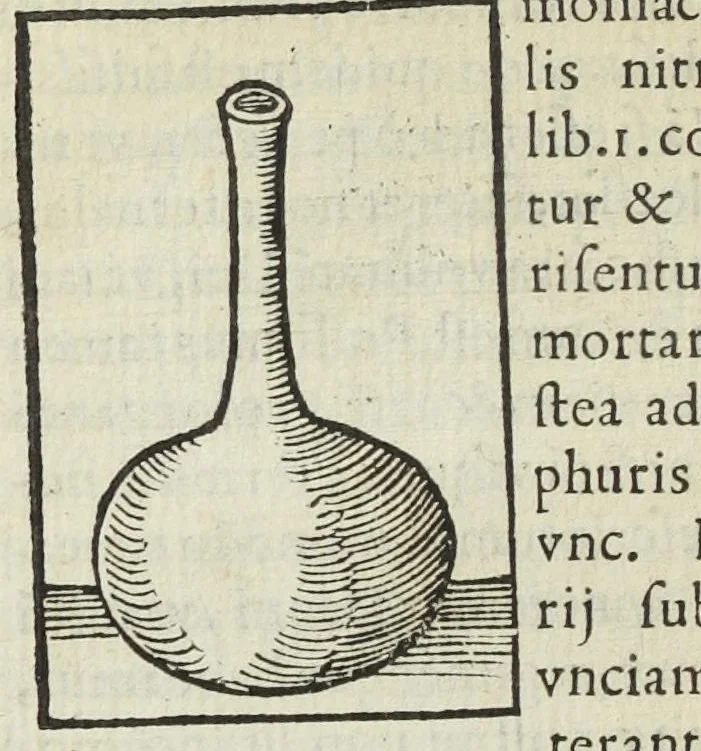 An illustration from Cœlum philosophorum, seu liber de secretis naturæ, per Philippum Ulstadium ex variis autoribus accuratè selectus, variísque figuris illustratus. Nunc recèns adjecimus Joan. Anto. Campesii Directorium summæ summarum medicinæ., 1557, leaf 198
