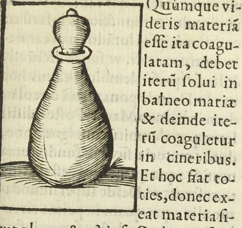An illustration from Cœlum philosophorum, seu liber de secretis naturæ, per Philippum Ulstadium ex variis autoribus accuratè selectus, variísque figuris illustratus. Nunc recèns adjecimus Joan. Anto. Campesii Directorium summæ summarum medicinæ., 1557, leaf 269